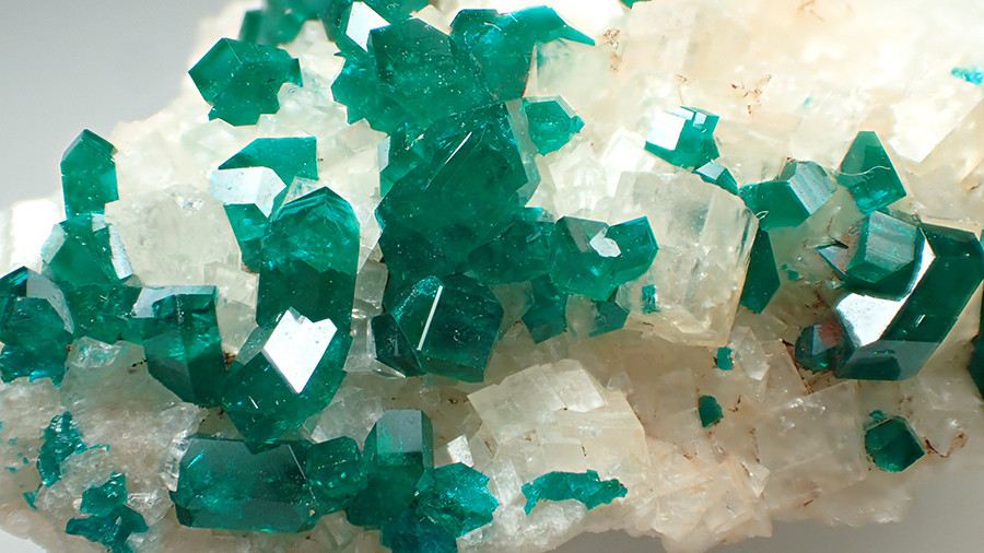 Dioptase & Calcite