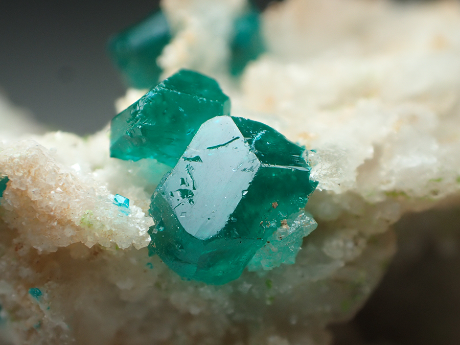 Dioptase & Calcite