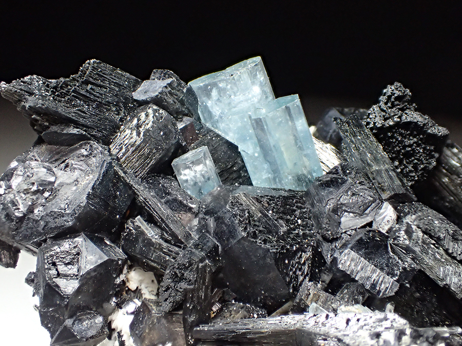 Aquamarine & Schorl