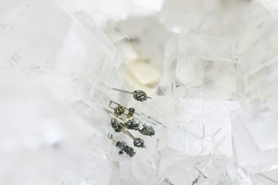 Millerite Calcite & Pyrite