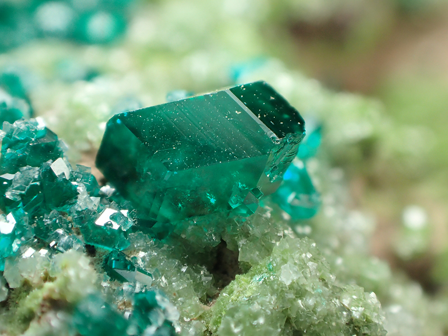 Dioptase Duftite & Calcite