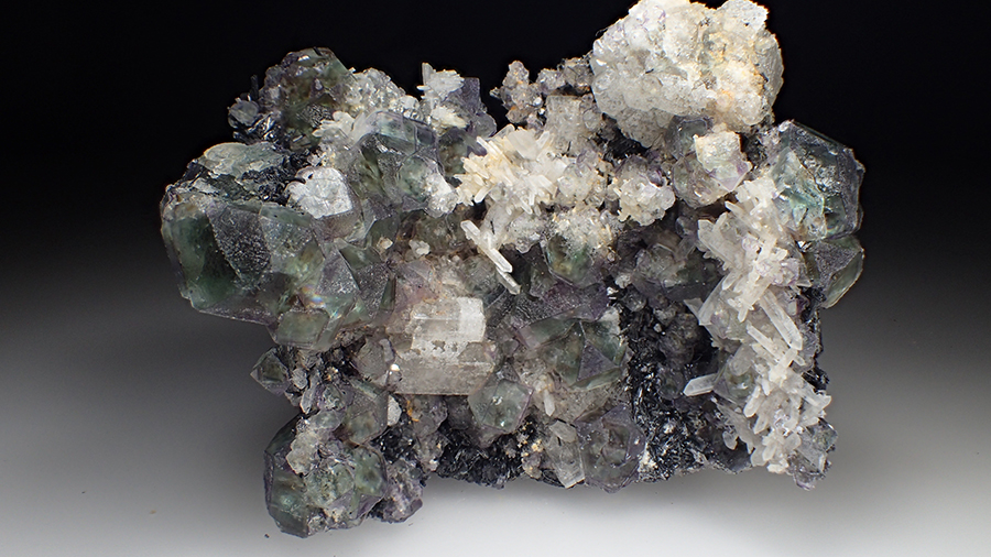 Fluorite & Goshenite & Quartz