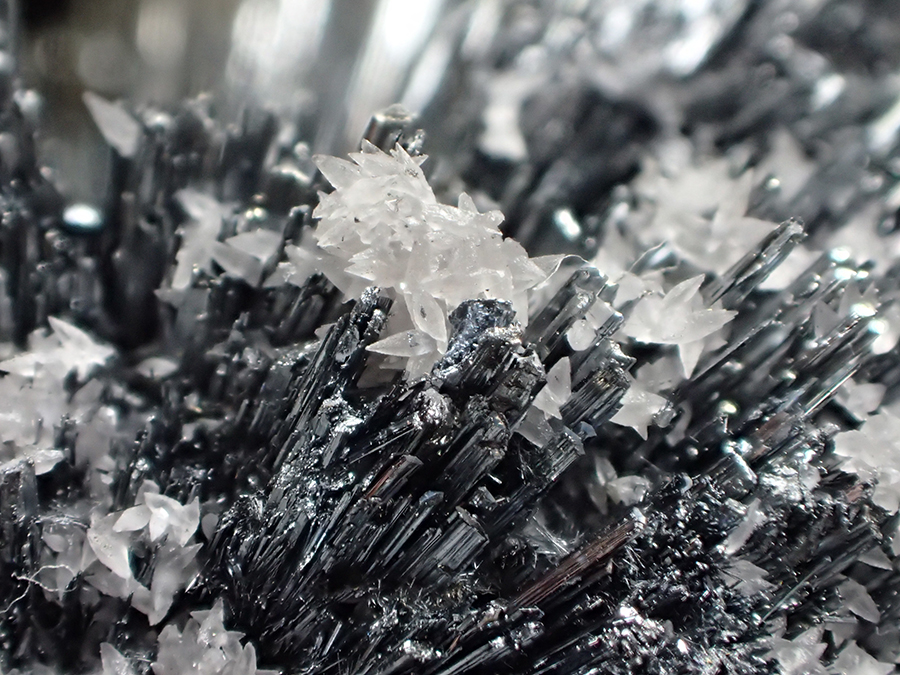 Stibnite & Calcite