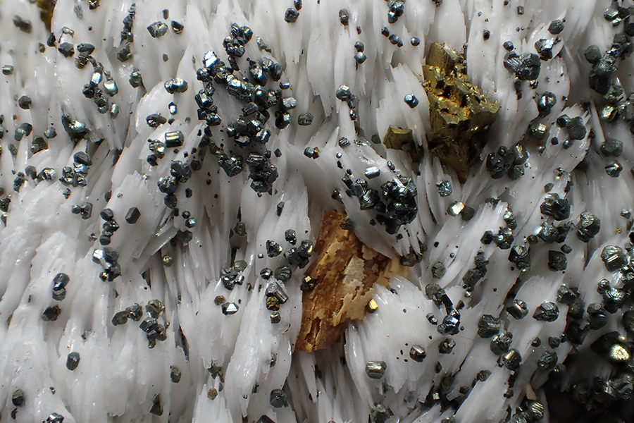 Baryte Marcasite Dolomite & Chalcopyrite