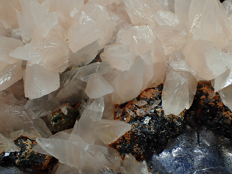 Manganoan Calcite Galena & Sphalerite