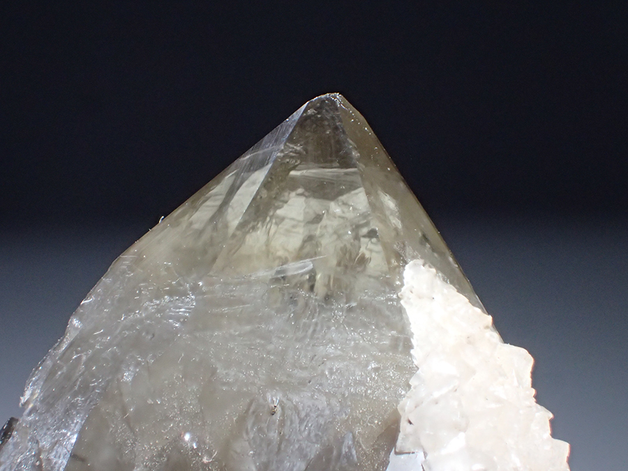 Dolomite On Smoky Quartz