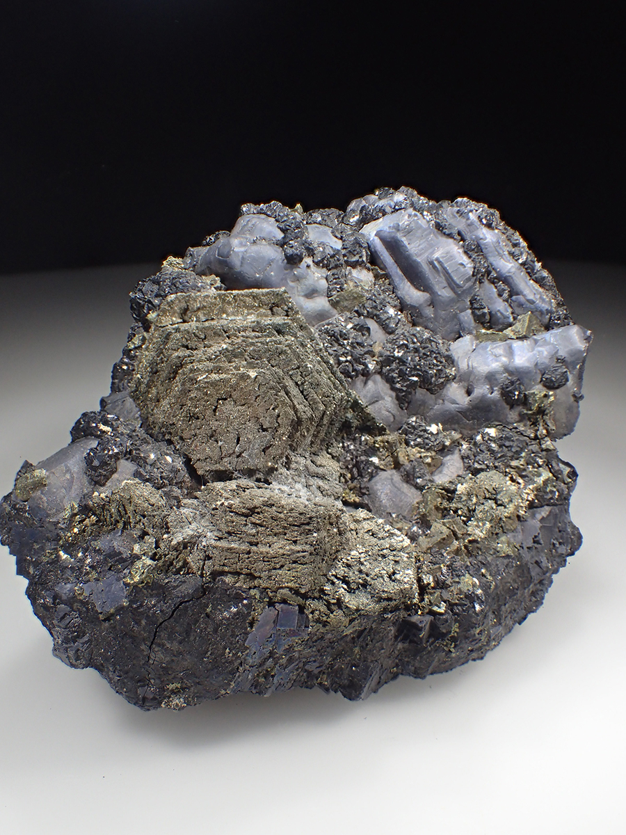 Marcasite Psm Pyrrhotite With Galena & Sphalerite