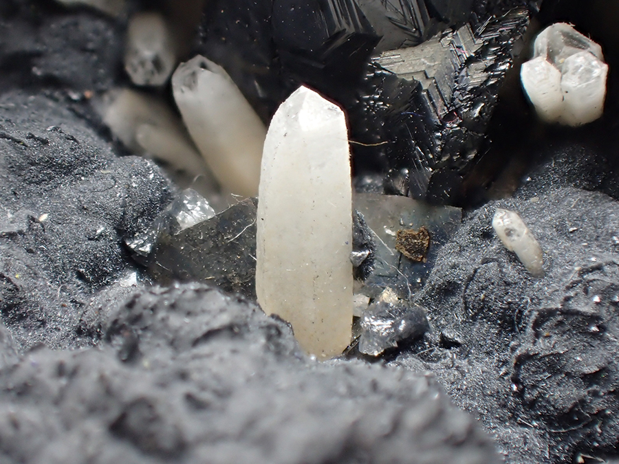 Calcite Boulangerite Sphalerite & Quartz