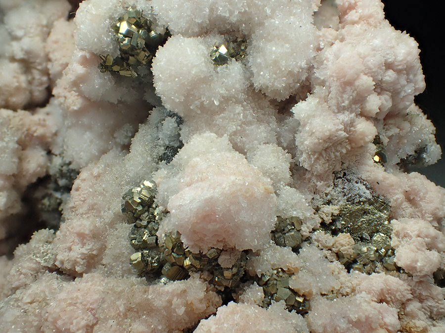 Rhodochrosite Pyrite & Galena