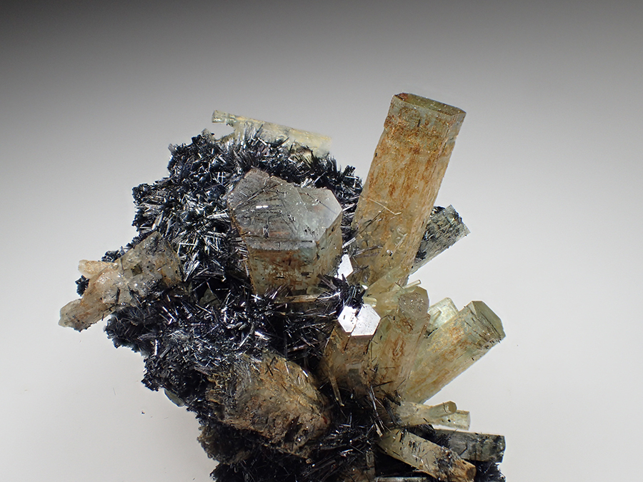 Aquamarine Fluorite & Schorl