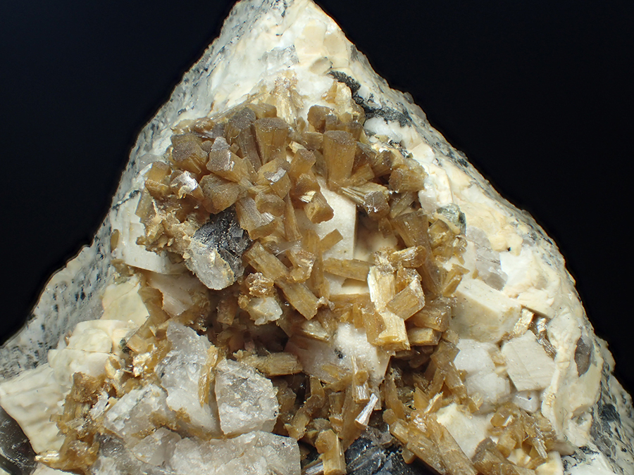 Smoky Quartz & Stilbite & Microcline