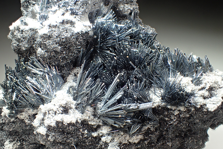 Stibnite & Calcite