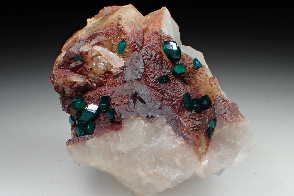 Dioptase & Quartz