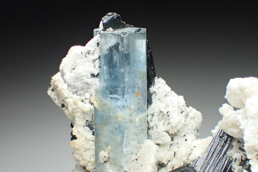 Aquamarine Feldspar & Schorl