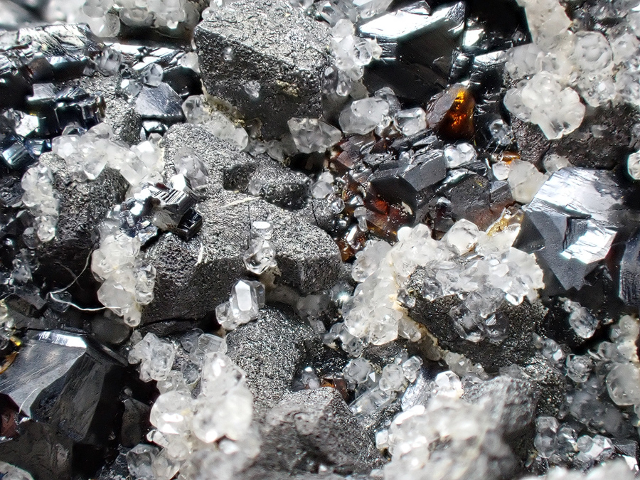 Bournonite & Sphalerite & Calcite & Galena