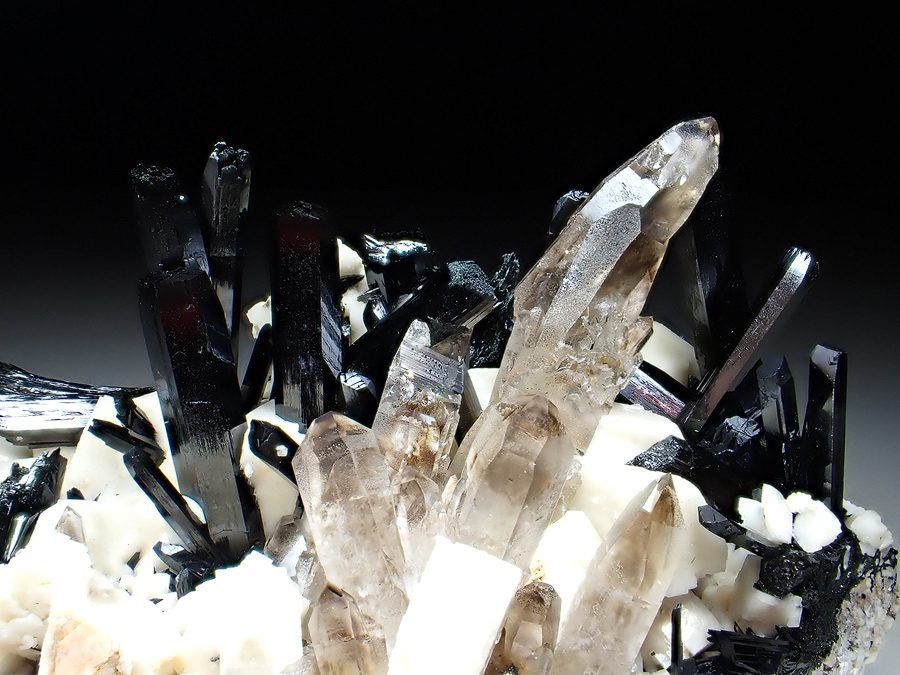 Aegirine & Feldspar & Smoky Quartz