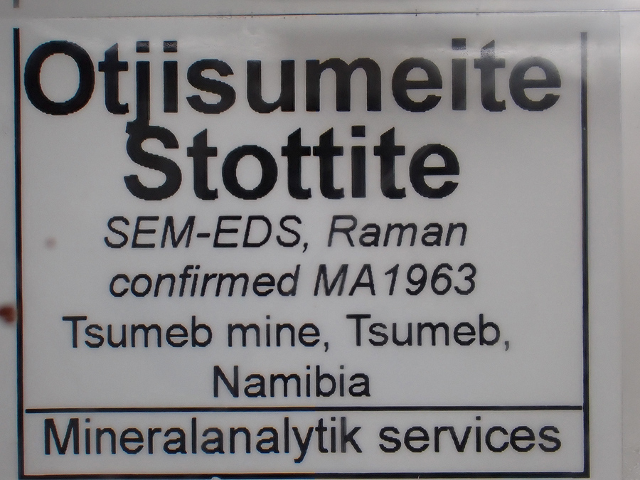 Otjisumeite & Stottite