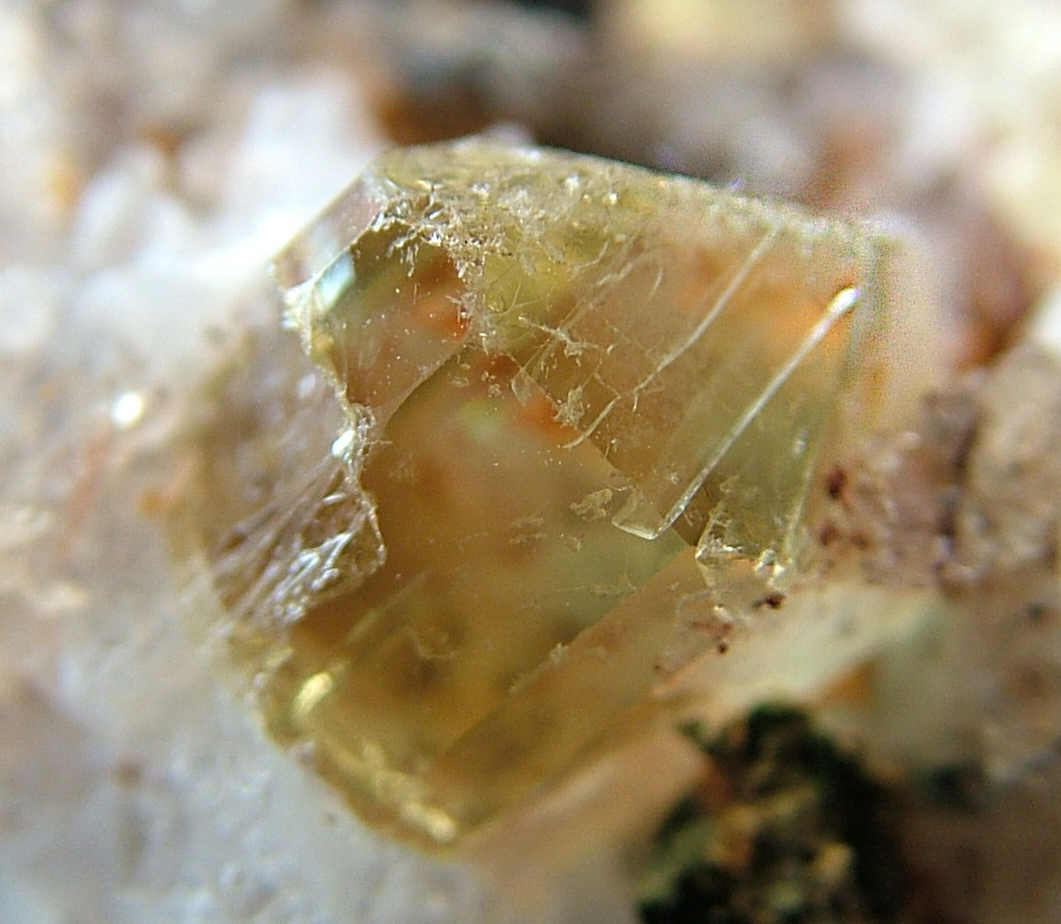 Apatite With Hyalite Opal & Calcite