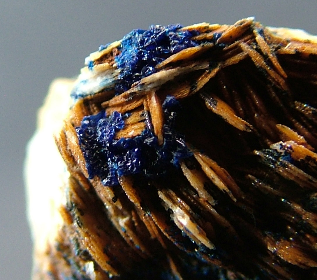 Azurite On Baryte