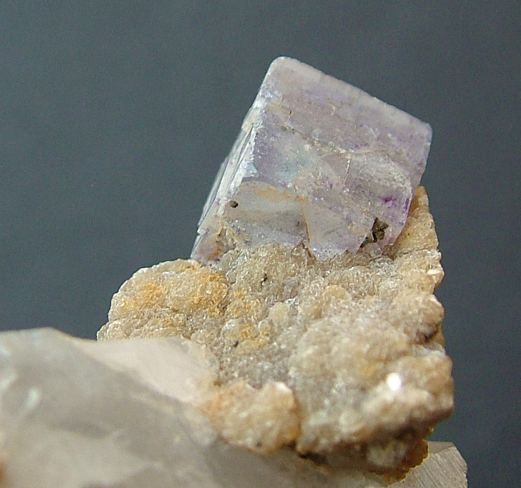 Fluorite With Sericite On Quartz