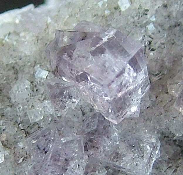 Fluorite On Quartz