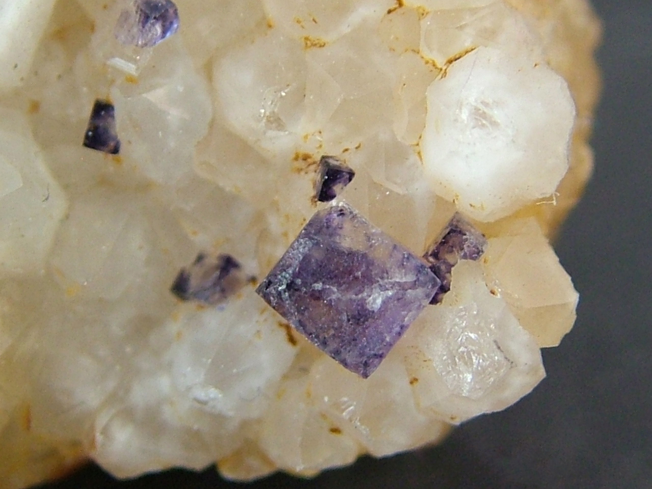 Fluorite On Quartz