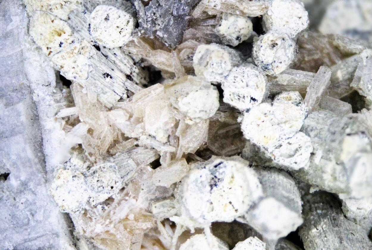 Sabinaite & Petersenite-(Ce) Psm Psm Synchysite-(Ce)