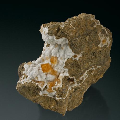 Calcite Phillipsite & Natrolite