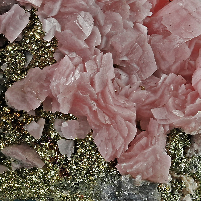 Rhodochrosite & Pyrite