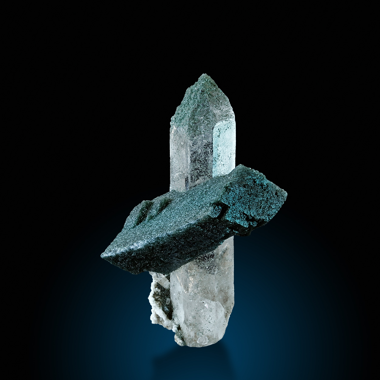 Rock Crystal Adularia & Chlorite