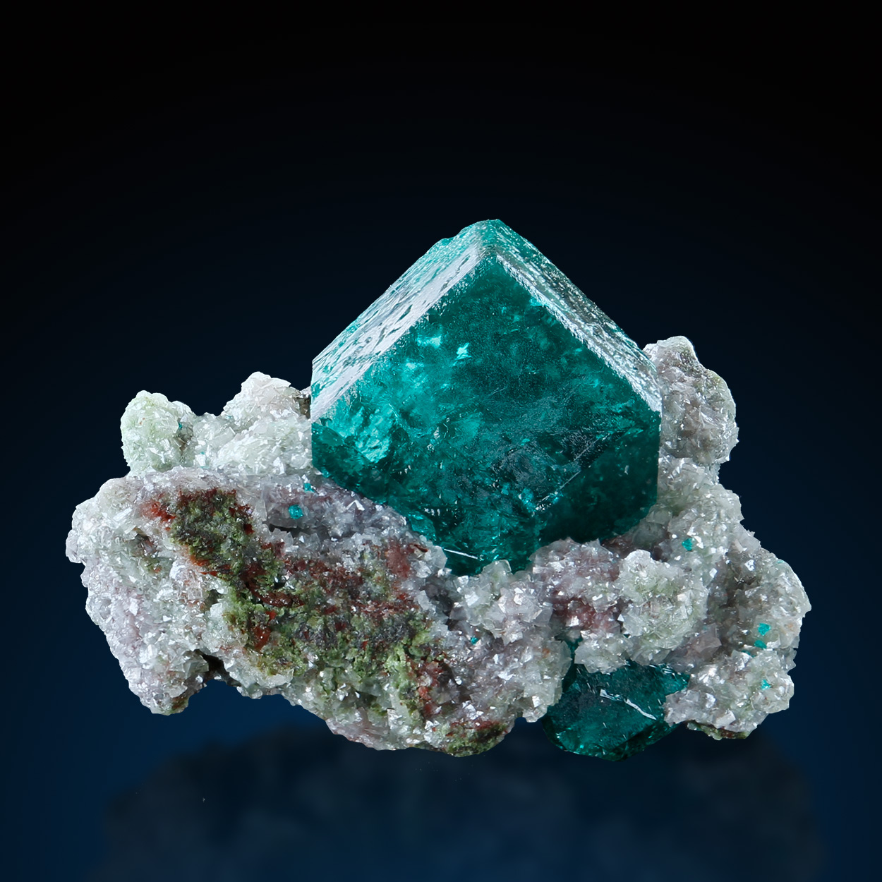 Dioptase & Calcite