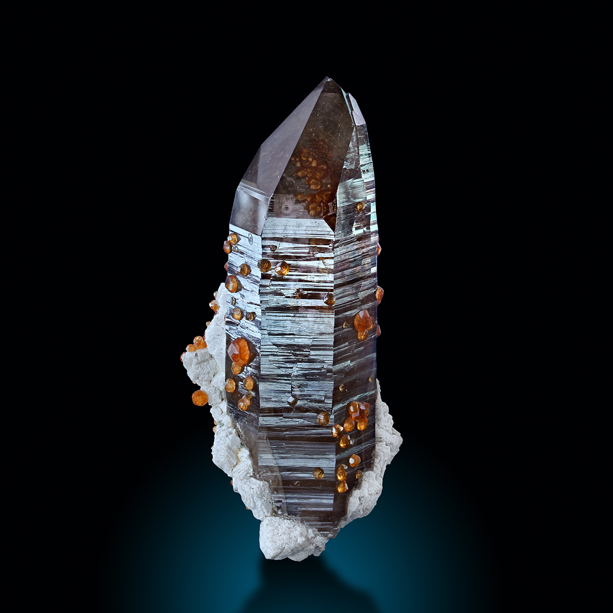 Smoky Quartz & Spessartine