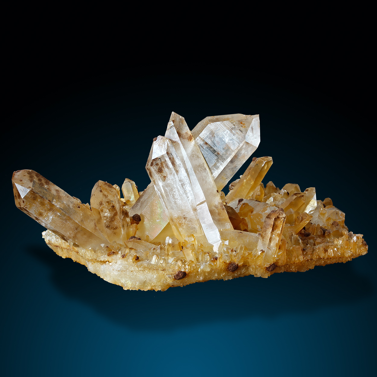 Rock Crystal & Siderite