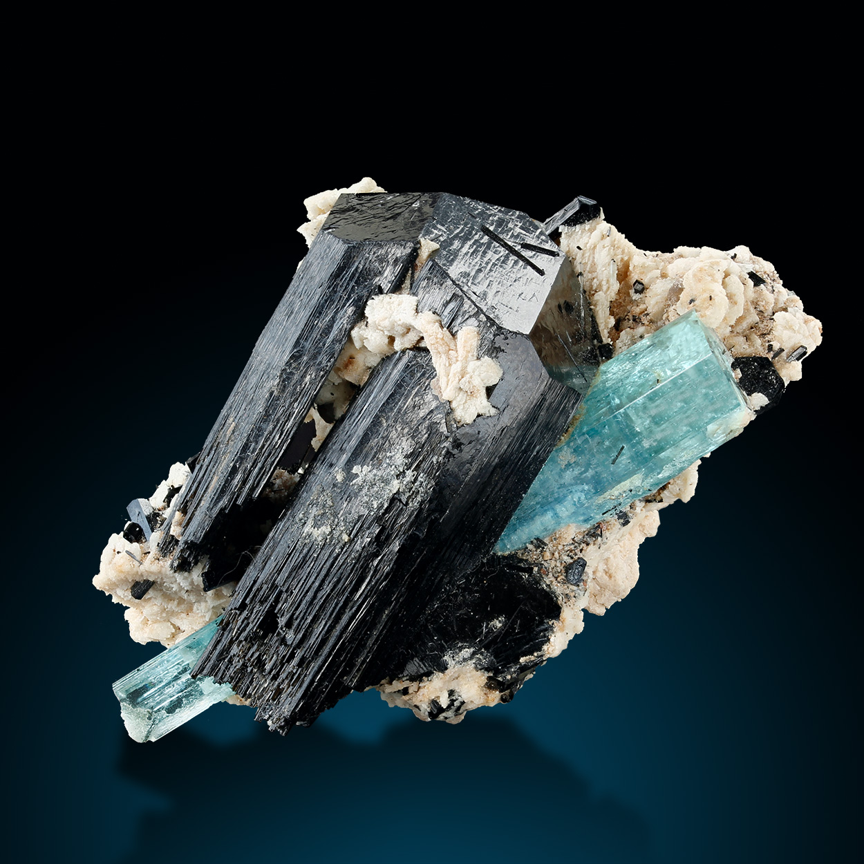 Aquamarine Tourmaline & Feldspar Group