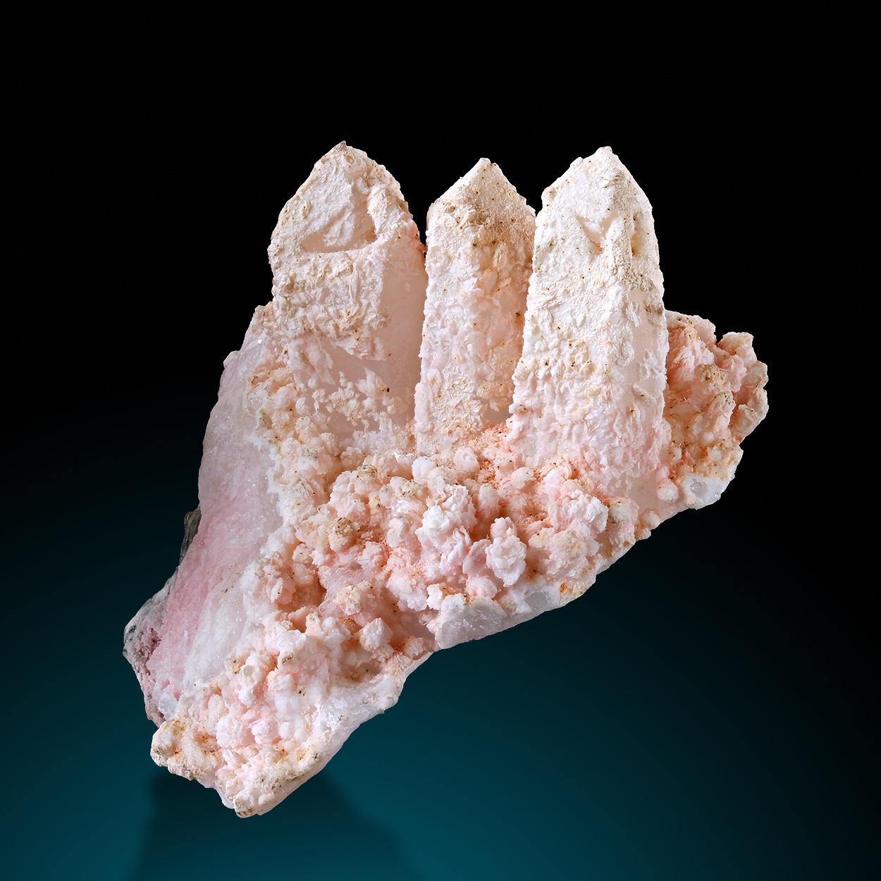 Rhodochrosite & Quartz