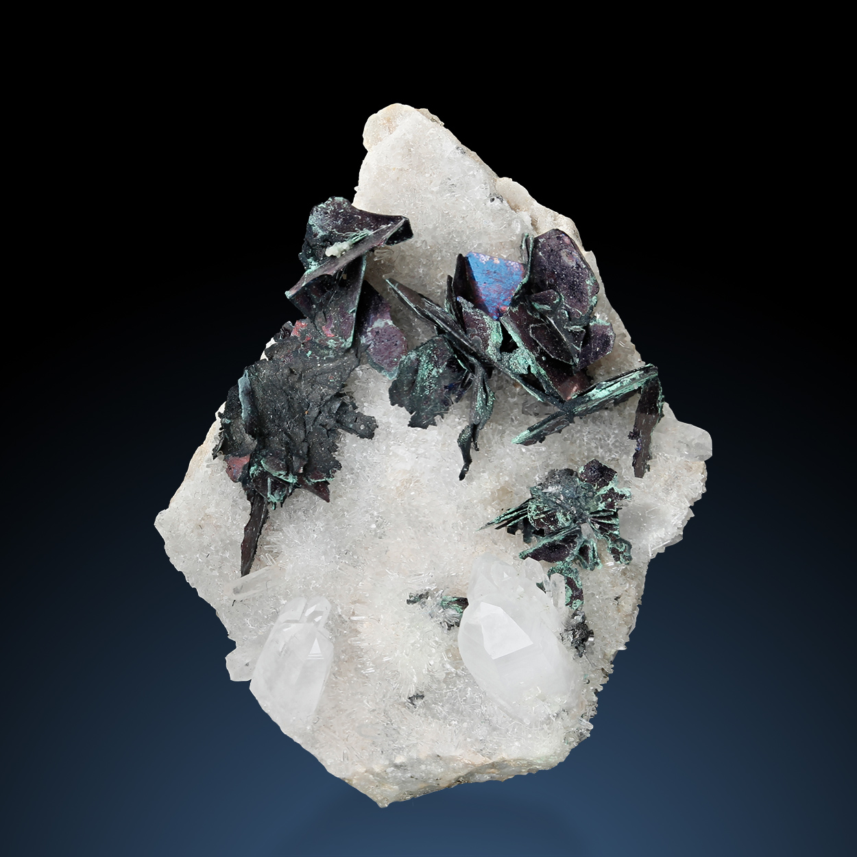 Covellite & Quartz