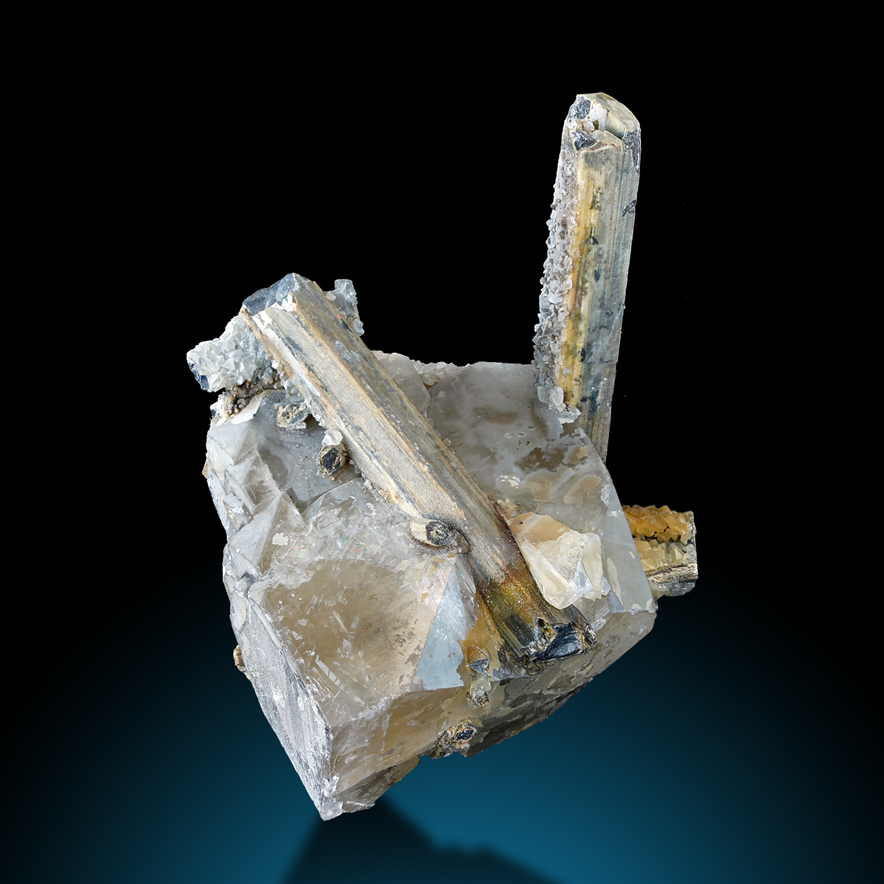 Stibiconite Stibnite & Baryte