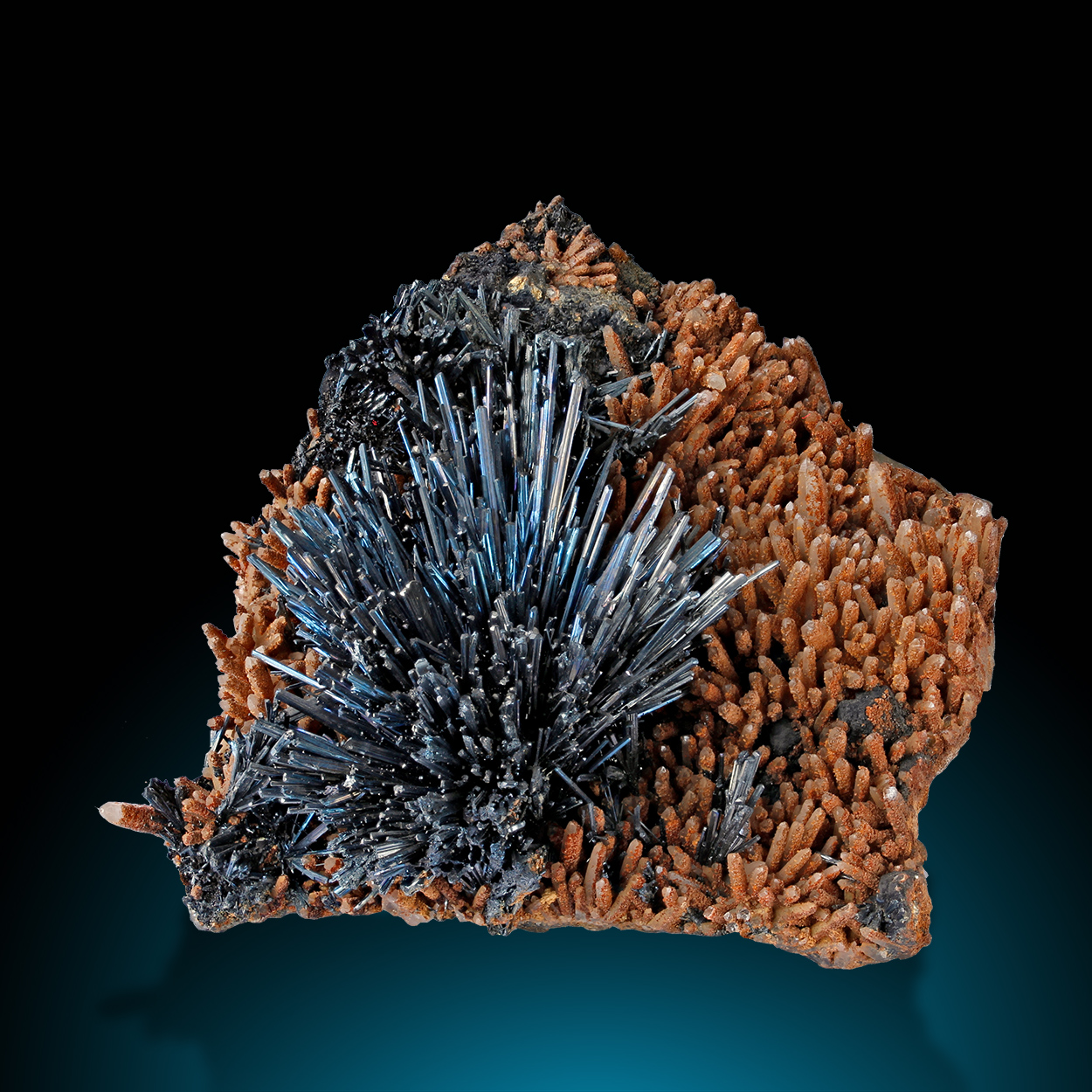 Stibnite & Quartz