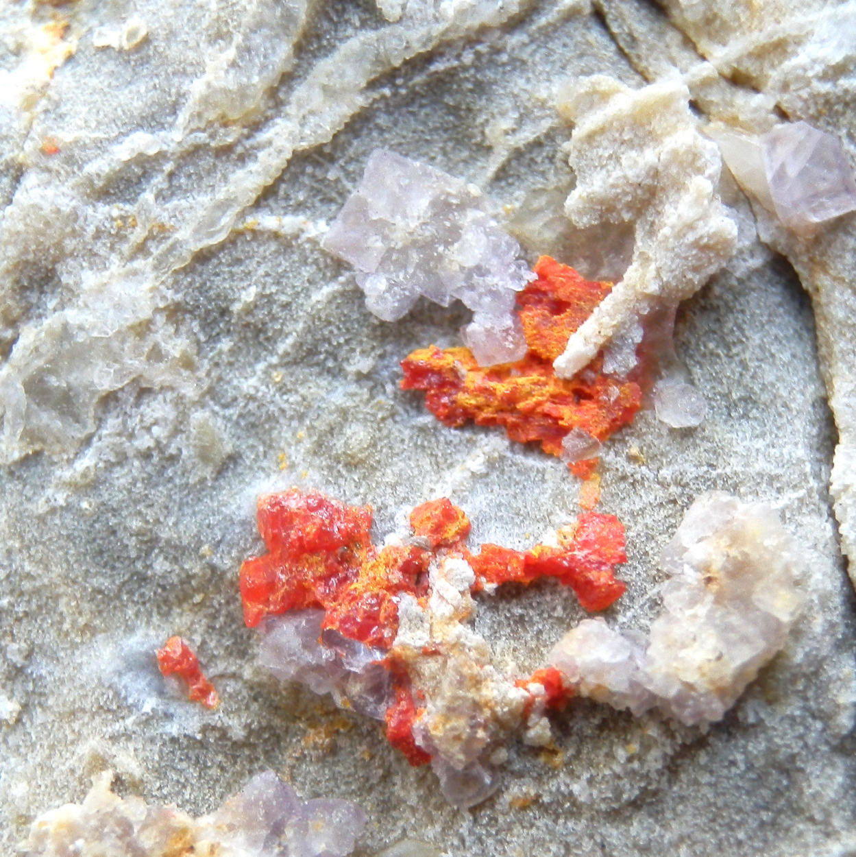 Realgar & Fluorite
