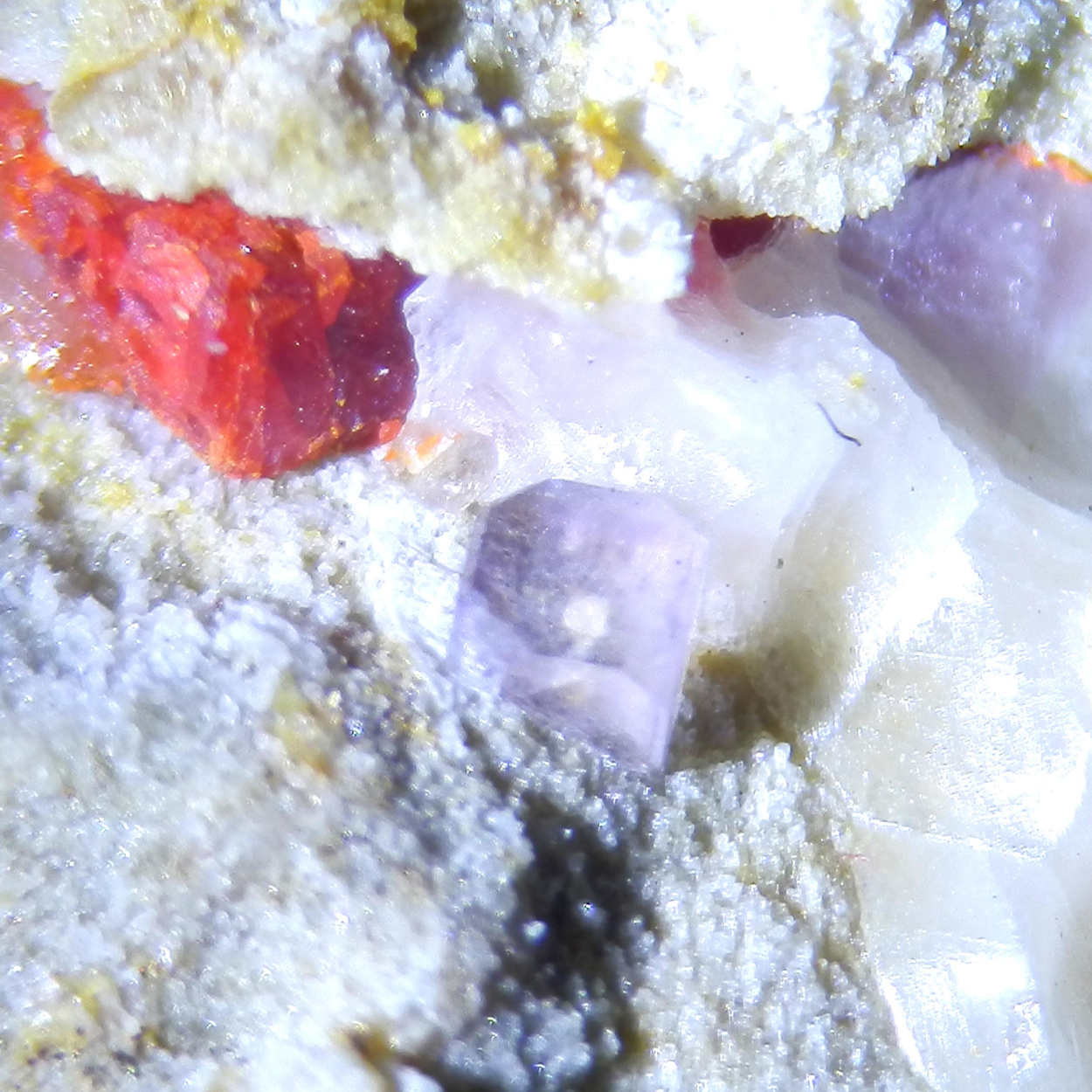 Realgar & Fluorite