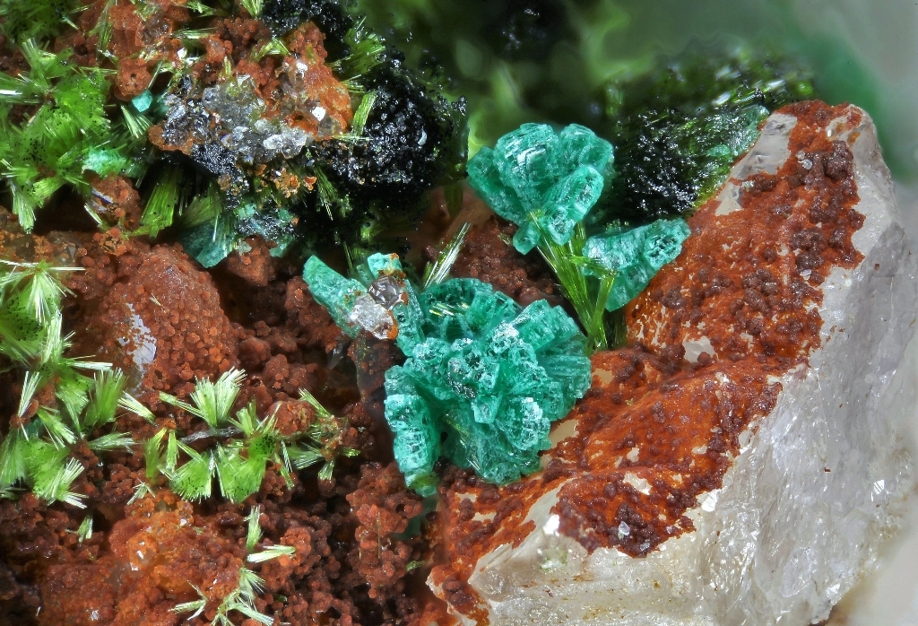 Cornwallite & Agardite-(Ce)