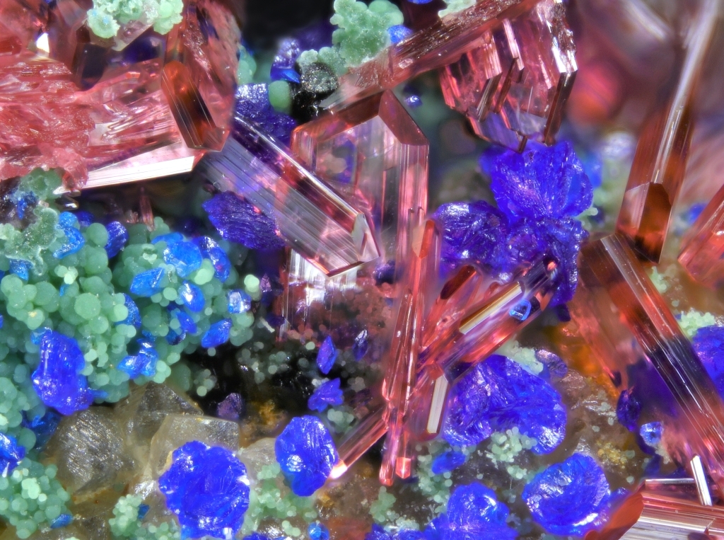 Erythrite Azurite & Glaukosphaerite