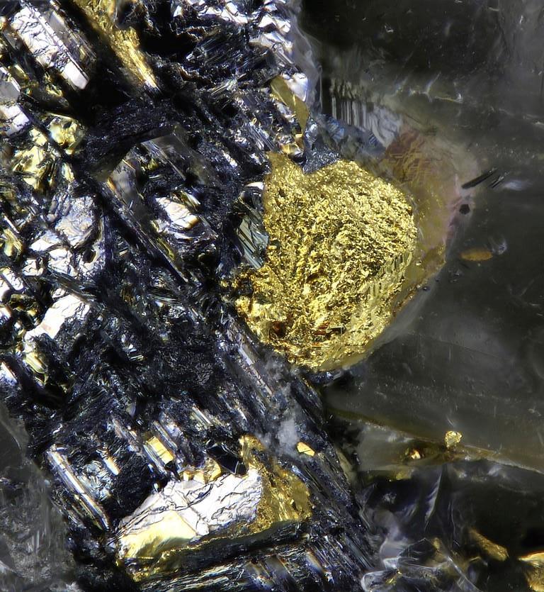 Clausthalite & Native Gold