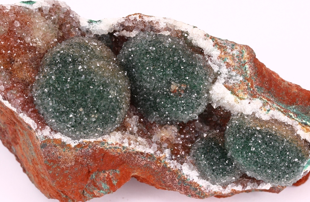 Quartz On Malachite
