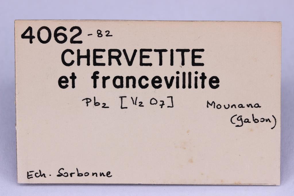 Chervetite Francevillite & Mounanaite