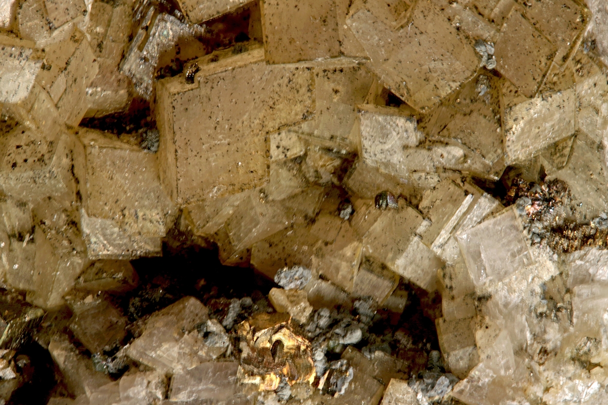 Donnayite-(Y) With Pyrite On Dolomite