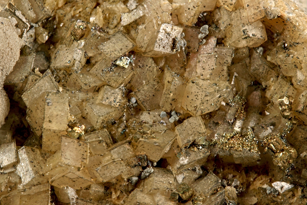 Donnayite-(Y) With Pyrite On Dolomite