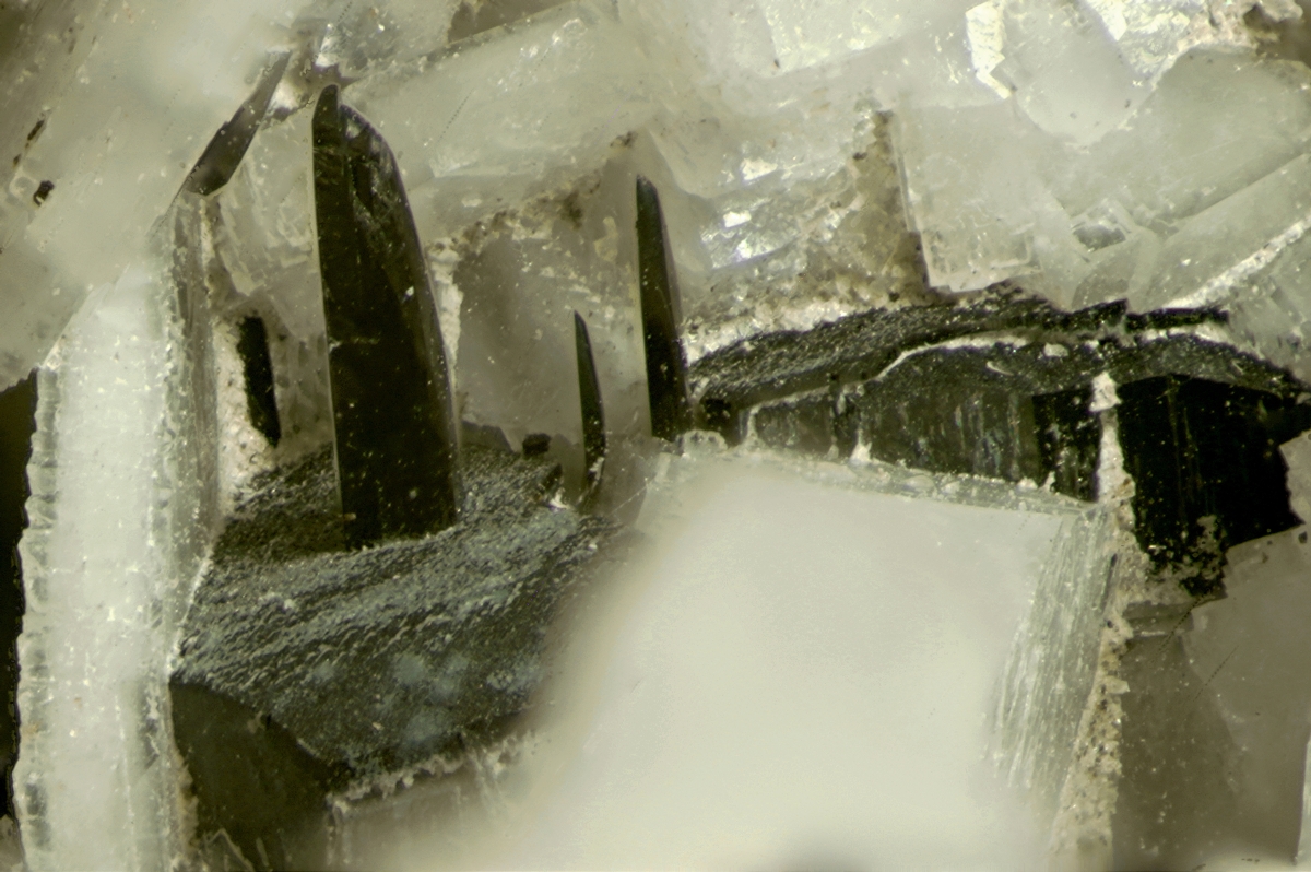 Elpidite & Petersenite-(Ce) With Arfvedsonite On Aegirine & Fluorapatite