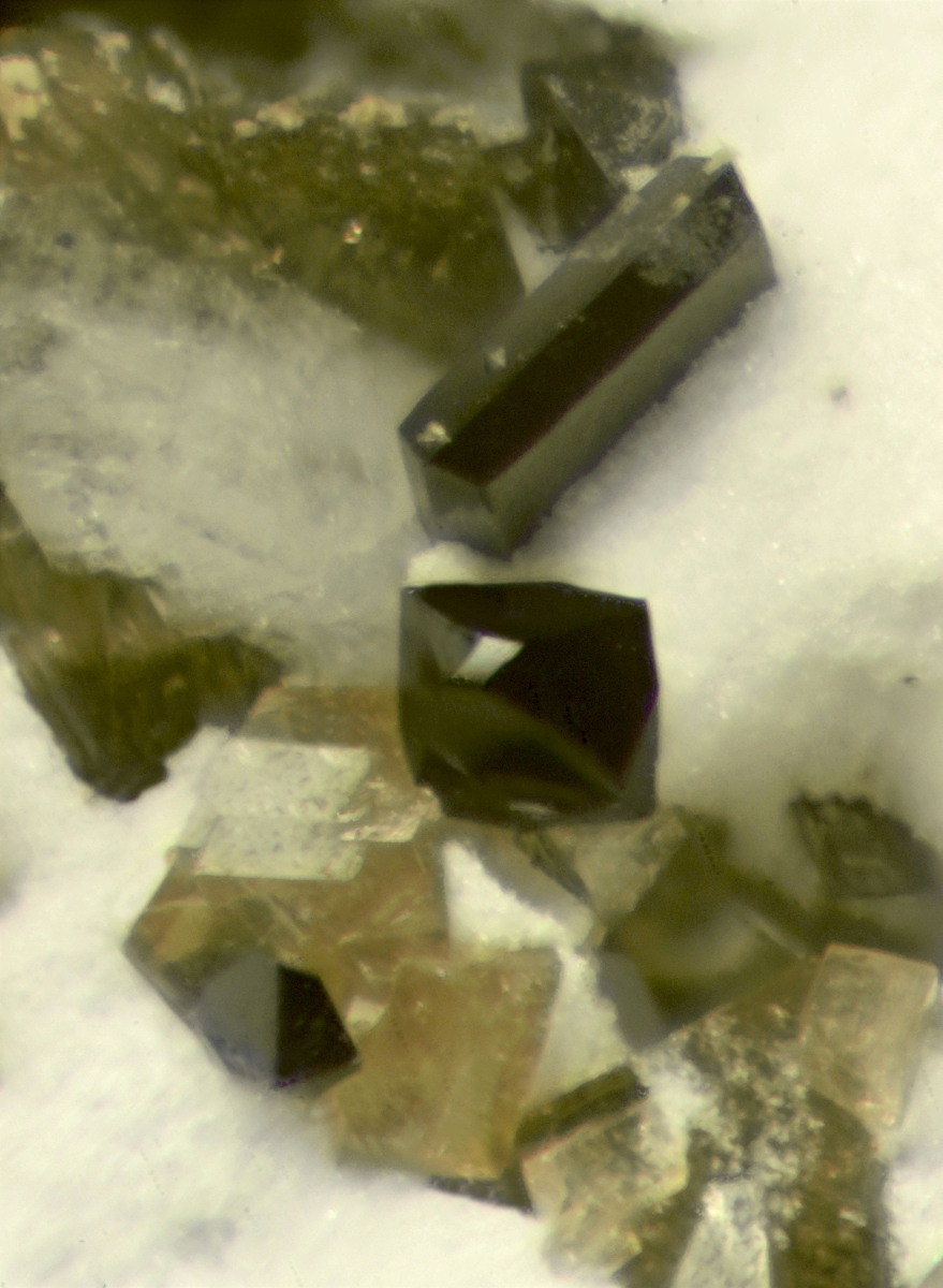 Catapleiite Rutile & Anatase On Siderite