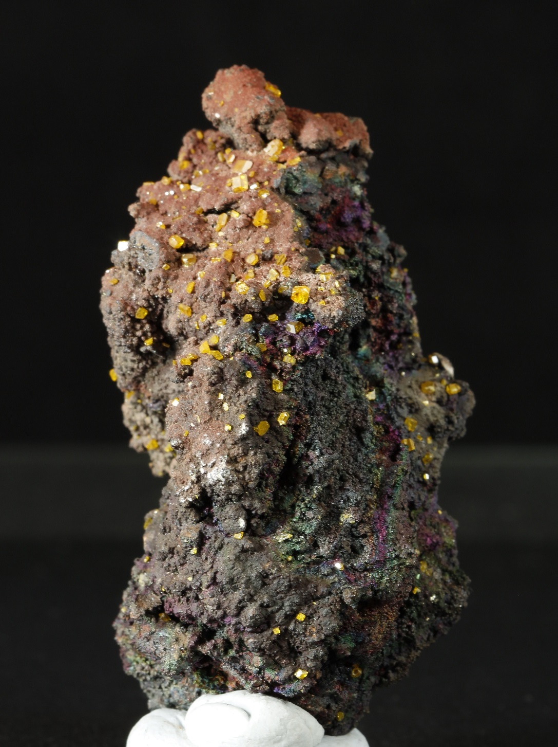 Wulfenite On Limonite With Turgite